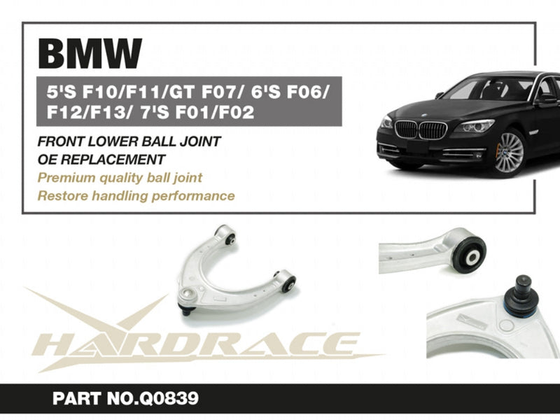 Front Upper Arms (Harden Rubber) for 5 Series F10/F11 GT F07 | 6 Series F06/F12/F13 | 7 Series F01/F02