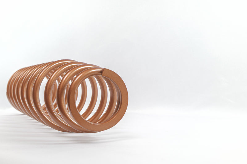 Coil Spring - Bulletproof - Coil-Over - 2.5 in ID - 20 in Length - 80 lb/in Spring Rate - Steel - Copper Powder Coat - Each