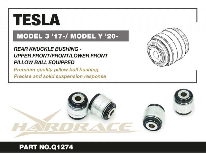 Rear Knuckle Bushings (Pillow Ball) - work for either Front, Upper Front or Lower Front Model 3 / Y