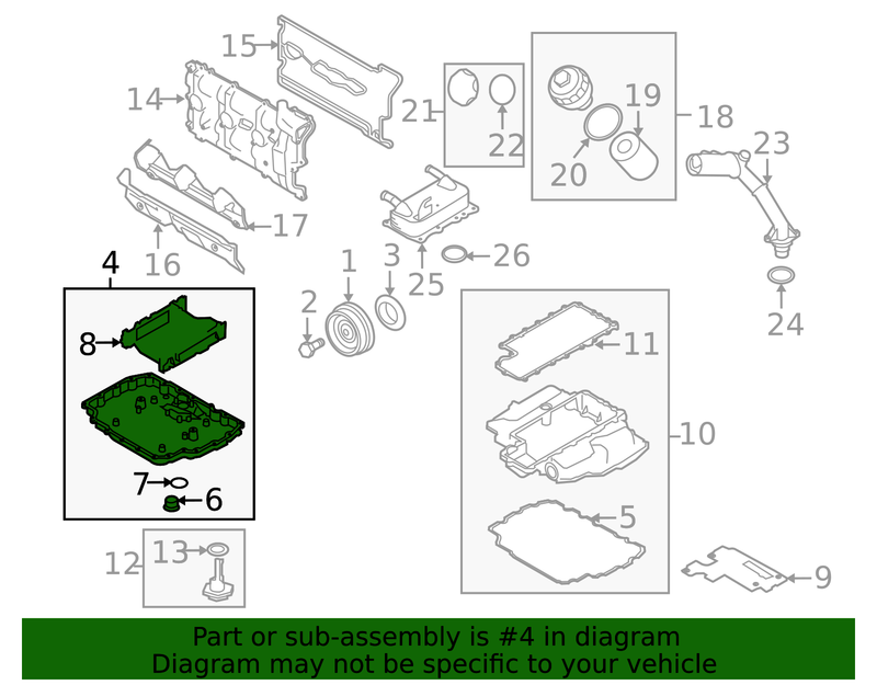 Genuine Porsche parts diagram