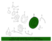 Genuine Porsche parts diagram
