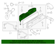 Genuine Porsche parts diagram
