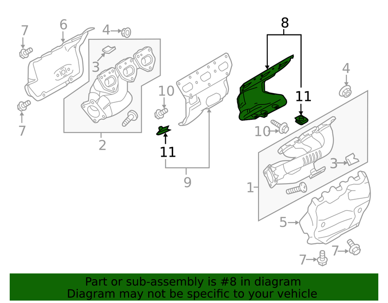 Genuine Porsche parts diagram