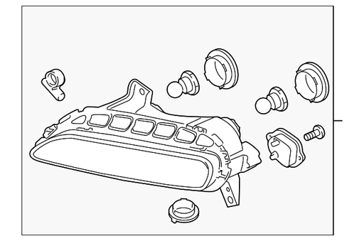 Genuine Porsche parts diagram