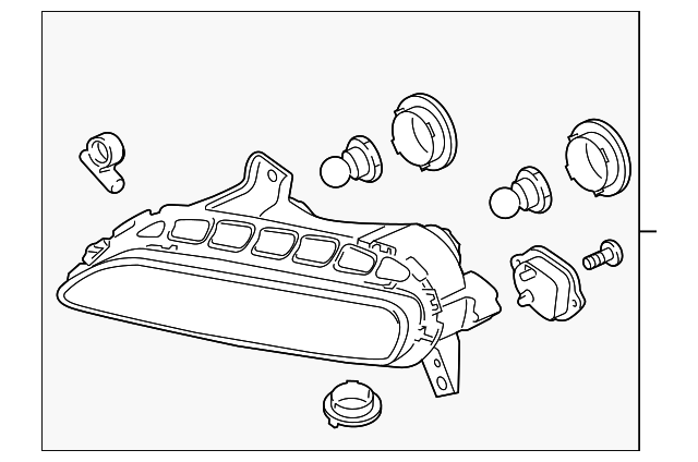 Genuine Porsche parts diagram