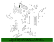 Genuine Porsche parts diagram