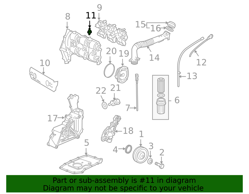 Genuine Porsche parts diagram