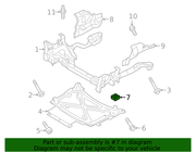 Genuine Porsche parts diagram