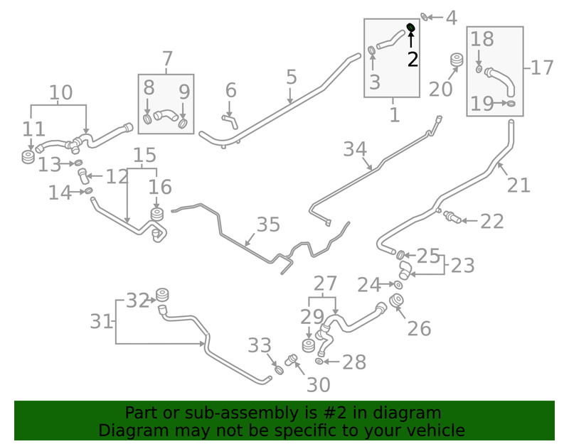 Genuine Porsche parts diagram