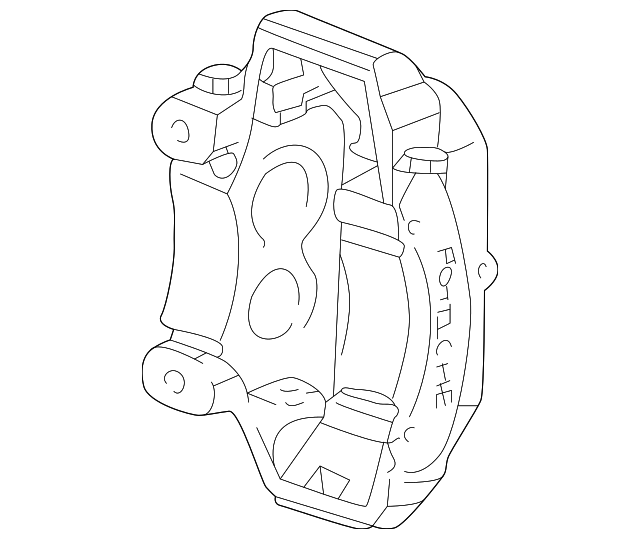 Genuine Porsche parts diagram
