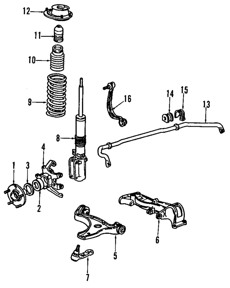Genuine Porsche parts diagram