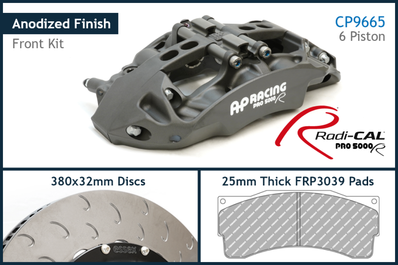 AP Racing by Essex Radi-CAL Competition Brake Kit (Front CP9665/380mm)- Porsche 992.1 GT3 Cup