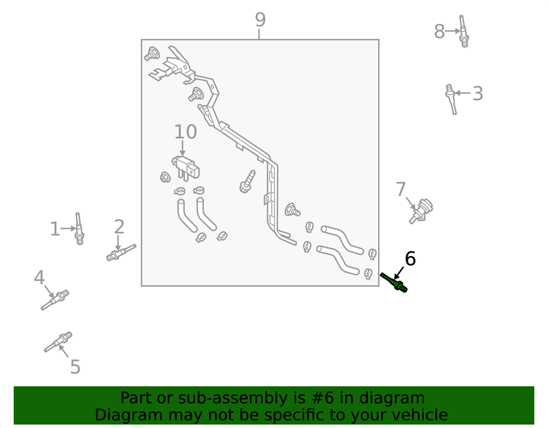 Genuine Porsche parts diagram