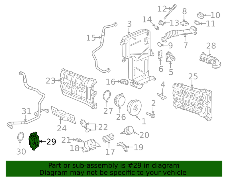 Genuine Porsche parts diagram
