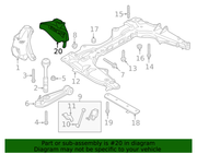 Genuine Porsche parts diagram