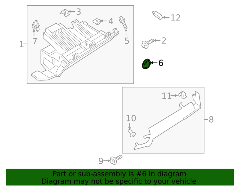 Part can be found as reference #6 in illustration