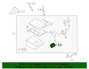 Genuine Porsche parts diagram