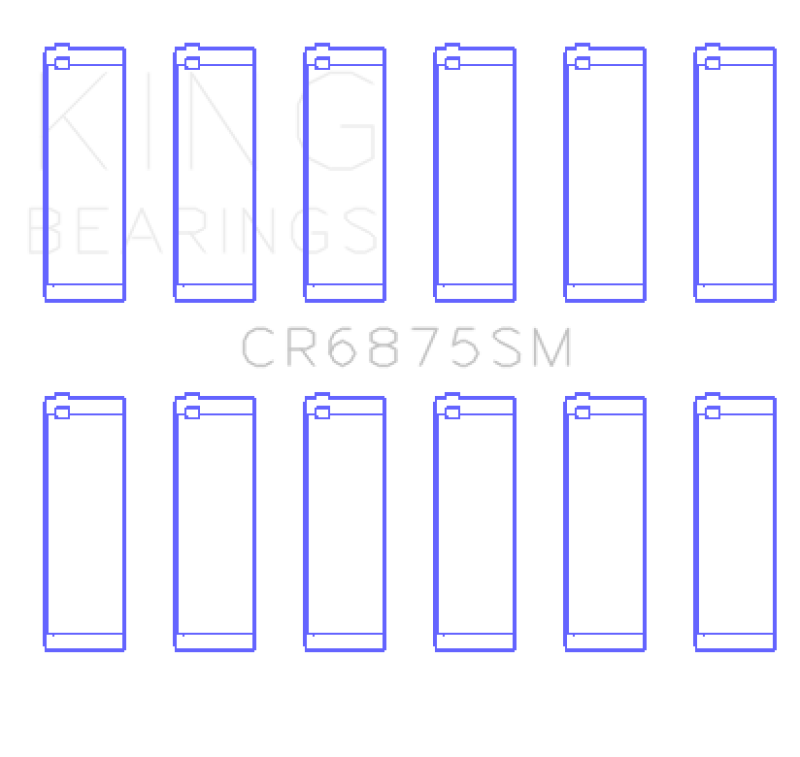 KING ENGINE BEARINGS CR6875SM0.25