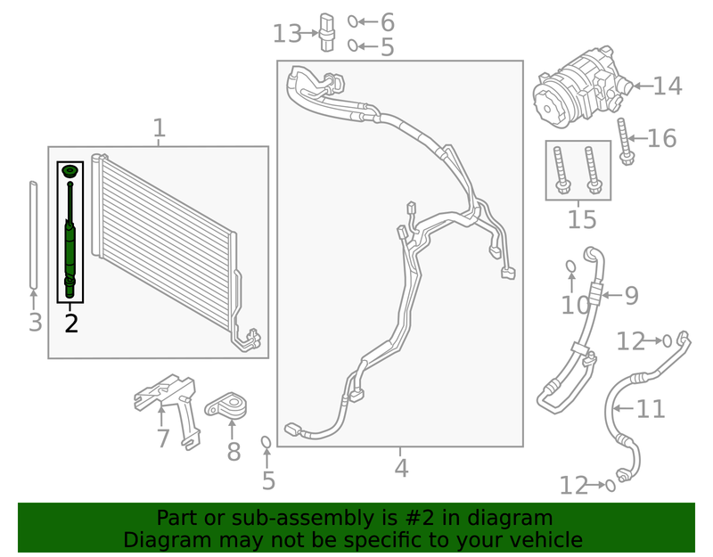 Genuine Porsche parts diagram
