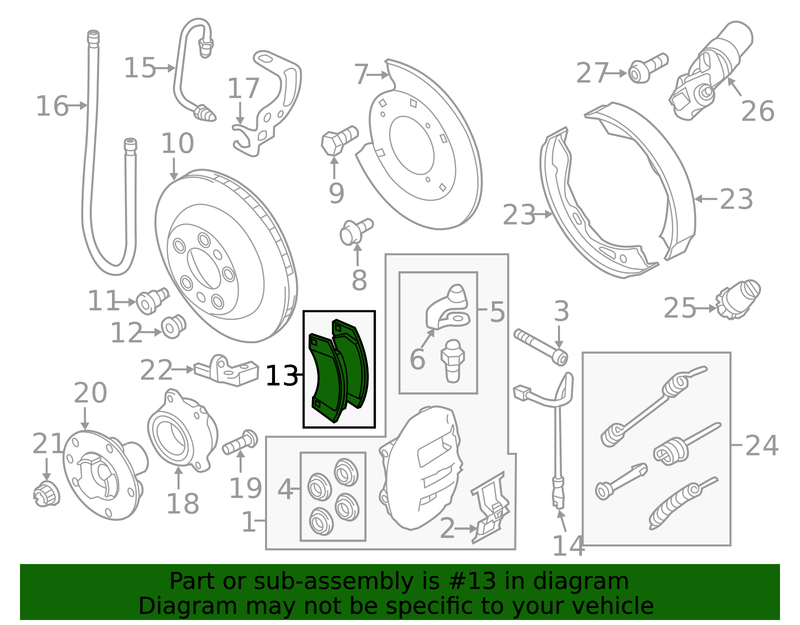 Genuine Porsche parts diagram