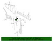 Genuine Porsche parts diagram