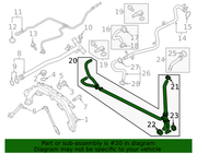 Genuine Porsche parts diagram
