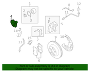 Genuine Porsche parts diagram