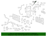 Genuine Porsche parts diagram