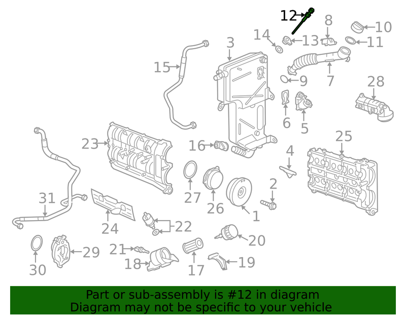 Genuine Porsche parts diagram