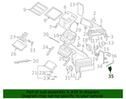 Genuine Porsche parts diagram