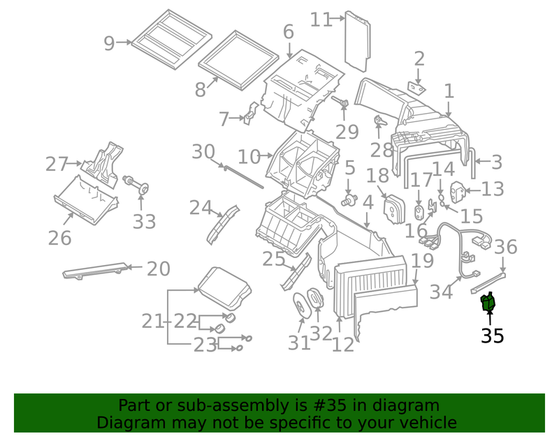 Genuine Porsche parts diagram