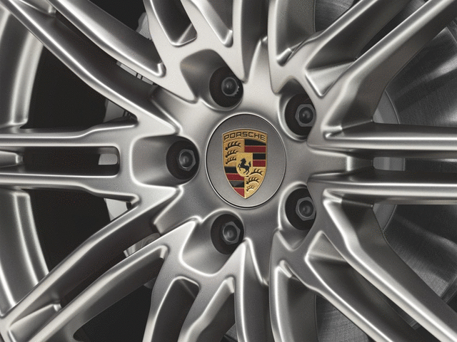 Genuine Porsche Wheel Hub Cover - Titanium-Colored - 000-044-607-08