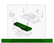 Genuine Porsche parts diagram