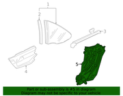 Genuine Porsche parts diagram