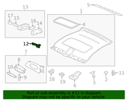 Genuine Porsche parts diagram