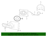 Genuine Porsche parts diagram