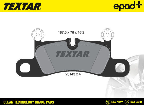 TEXTAR EPAD+ CERAMIC Brake Pad Set - 2514301CP
