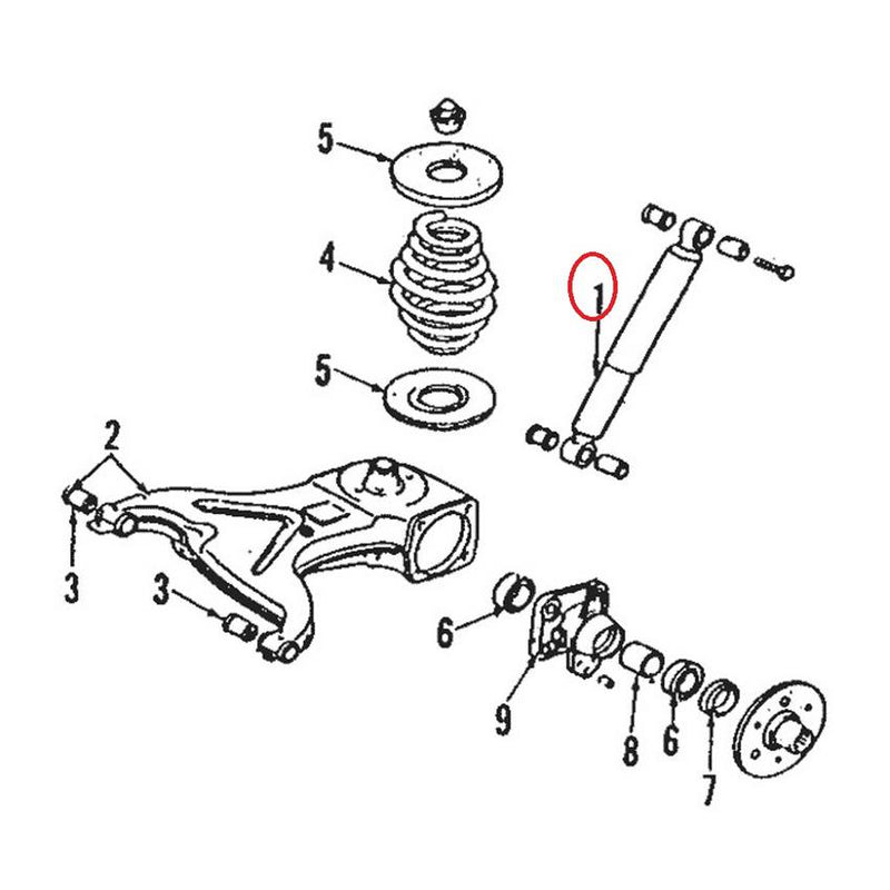 VW Shock Absorber – Rear 251513031G