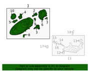 Genuine Porsche parts diagram