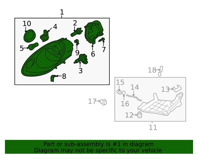 Genuine Porsche parts diagram