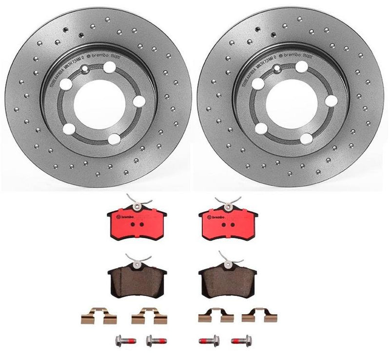 Audi Brembo Brake Kit – Pads and Rotors Rear (239mm) (Xtra) (Ceramic) 8E0698451L – Brembo 2595488KIT