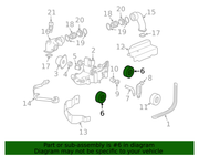 Genuine Porsche parts diagram