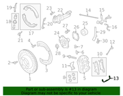 Genuine Porsche parts diagram