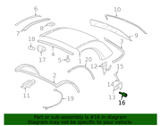 Genuine Porsche parts diagram