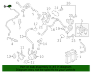 Genuine Porsche parts diagram