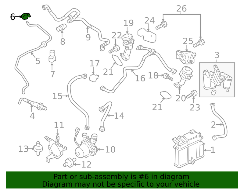 Genuine Porsche parts diagram