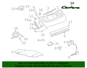 Genuine Porsche parts diagram
