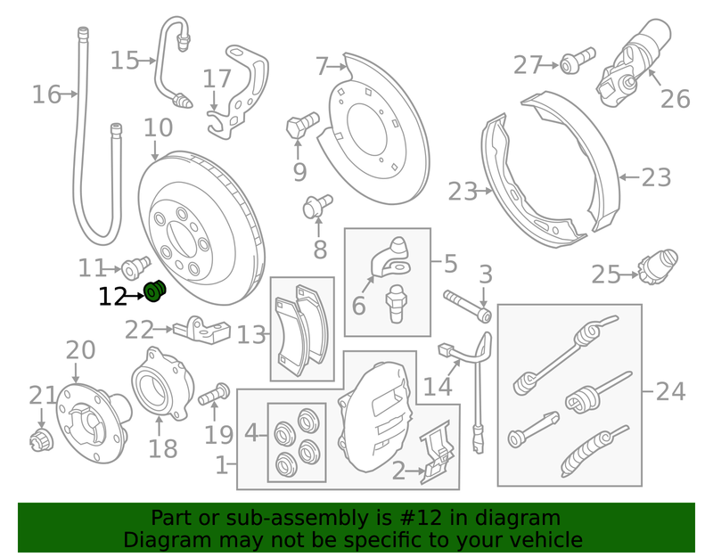 Genuine Porsche parts diagram