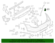 Genuine Porsche parts diagram