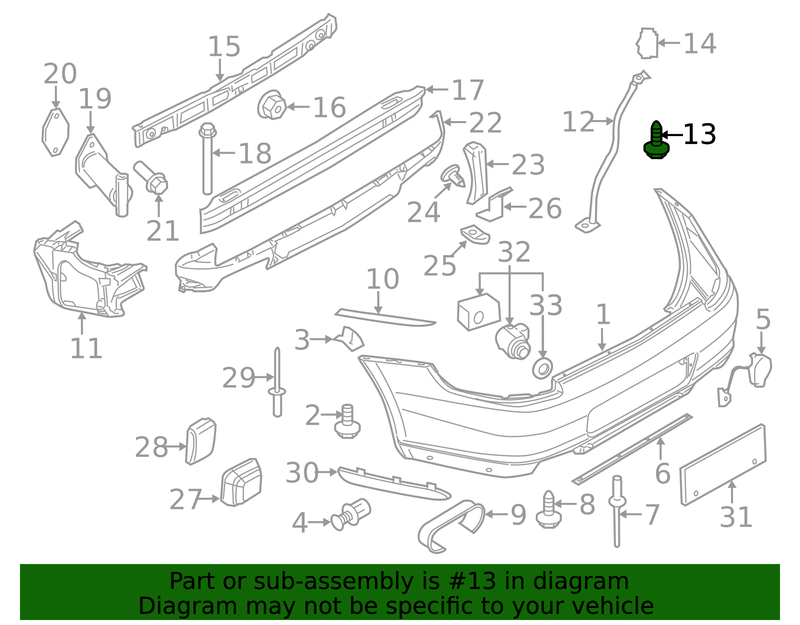 Genuine Porsche parts diagram